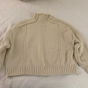 Zara Cream Turtleneck Sweater